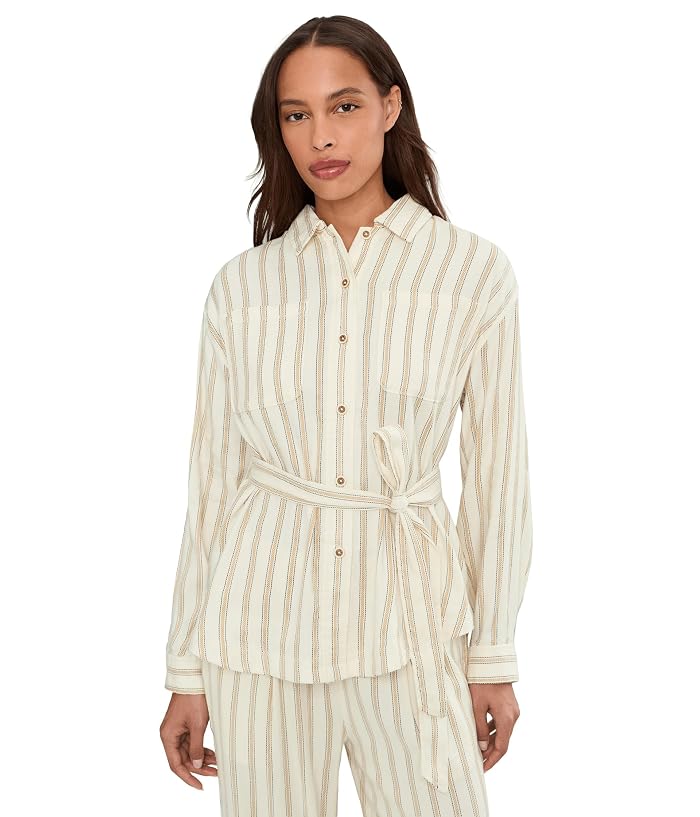 Liverpool Los Angeles Belted Stripe Shacket