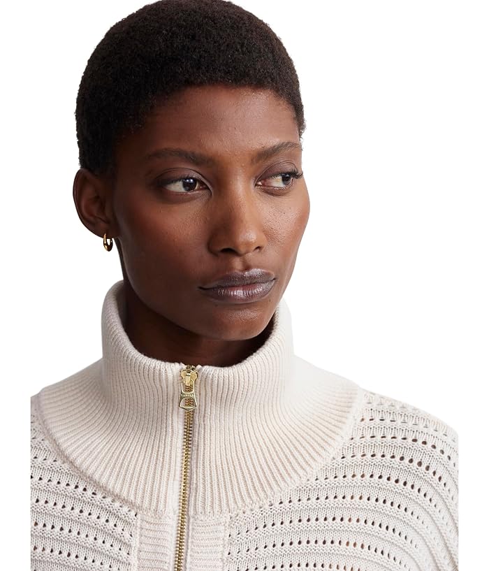Varley Tara Pointelle 1/2 Zip - Image 3