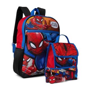 BIOWORLD Kids Spider-man 6-Piece Backpack Set (Little Kid/Big Kid)