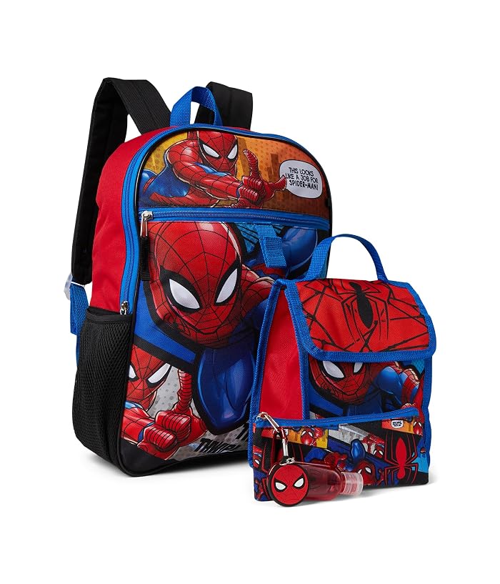 BIOWORLD Kids Spider-man 6-Piece Backpack Set (Little Kid/Big Kid)