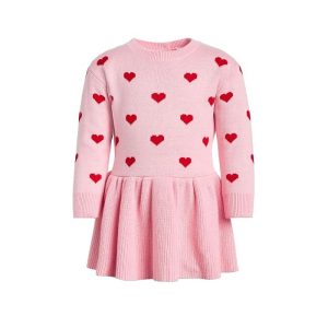 Janie and Jack Heart Sweater Dress (Infant)
