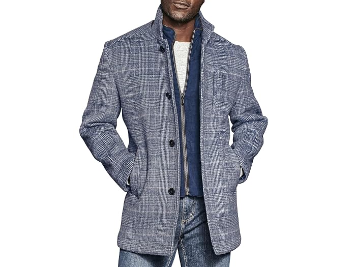 Johnston & Murphy Wool Car Coat with Bib