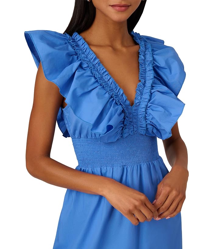 Adrianna Papell Ruffle Front Maxi Dress - Image 3
