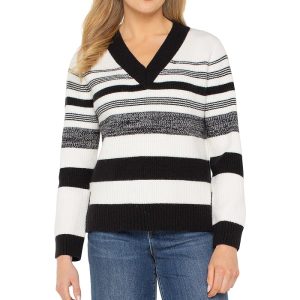 Liverpool Los Angeles Long Sleeve V-Neck Sweater