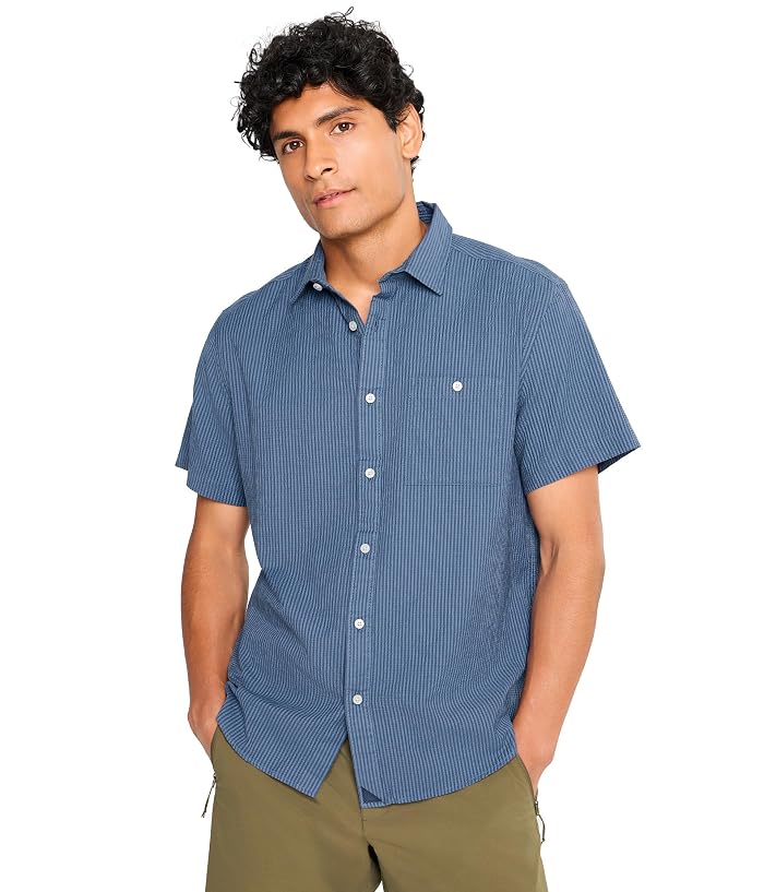 UNTUCKit Performance Short Sleeve Forbes Seersucker Shirt