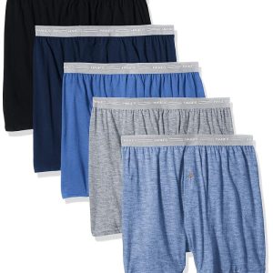 Hanes Exposed Waistband Knit Boxer-Multiple Packs Available