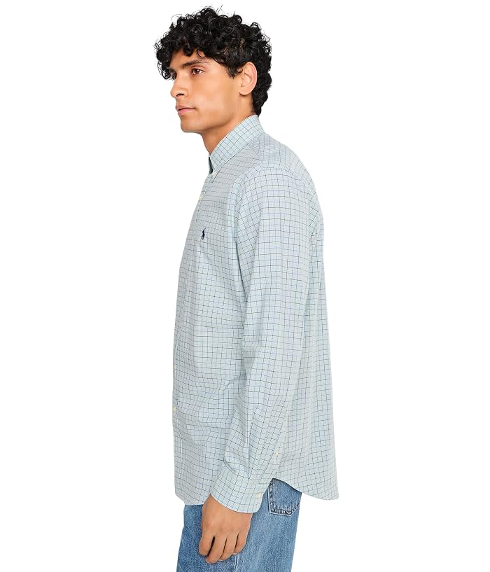 Polo Ralph Lauren Classic Fit Checkered Stretch Poplin Shirt - Image 3