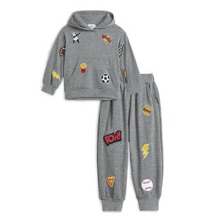 Lola and The Boys Cool Patch Jogger Set (Little Kid/Big Kid)