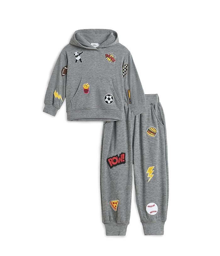 Lola and The Boys Cool Patch Jogger Set (Little Kid/Big Kid) - Image 4