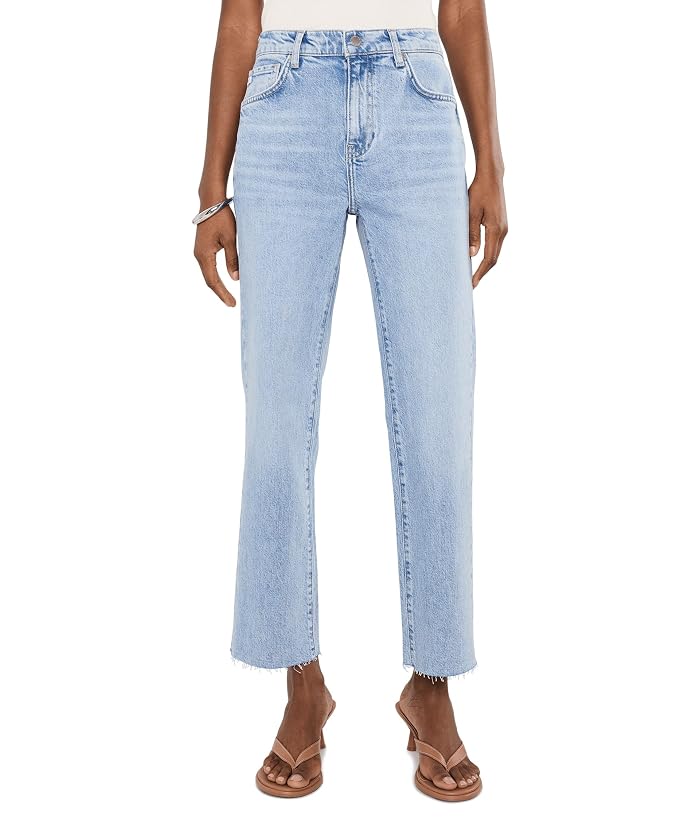 AG Jeans Brinley Mid-Rise Straight Crop in Gold Country