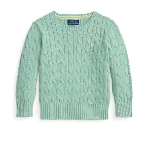 Polo Ralph Lauren Kids Cable-Knit Cotton Sweater (Toddler/Little Kid/Big Kid)