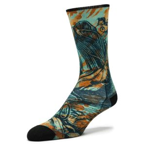 Smartwool Bike Zero Cushion Rugged Ride Print Crew Socks