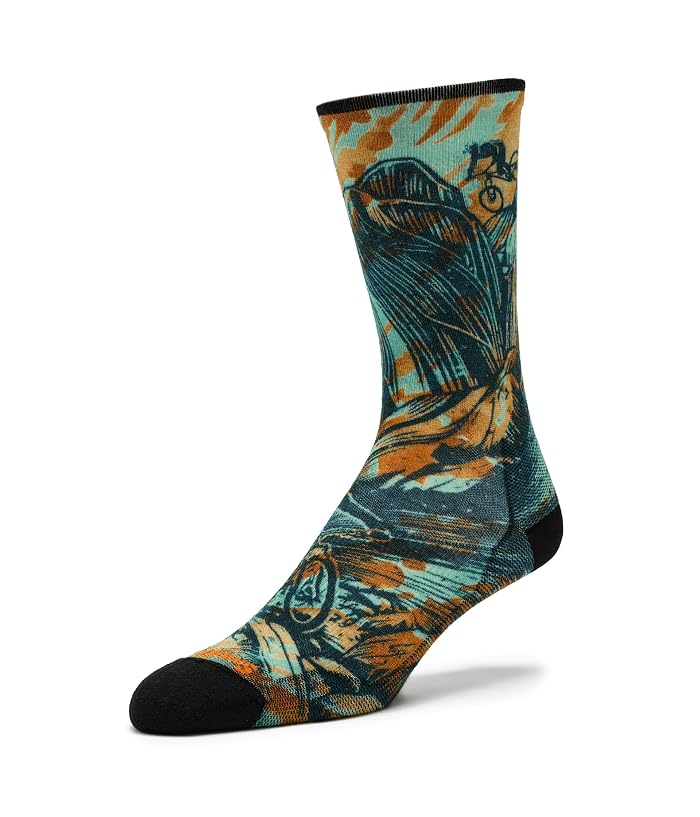 Smartwool Bike Zero Cushion Rugged Ride Print Crew Socks