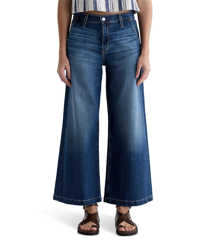 AG Jeans Stella Mid-Rise Ankle Palazzo Jeans in Indigo Shade