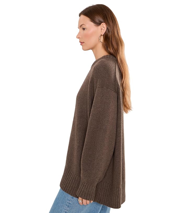 Eileen Fisher Cotton and Recycled Cashmere Crew Neck Sweater - Image 3