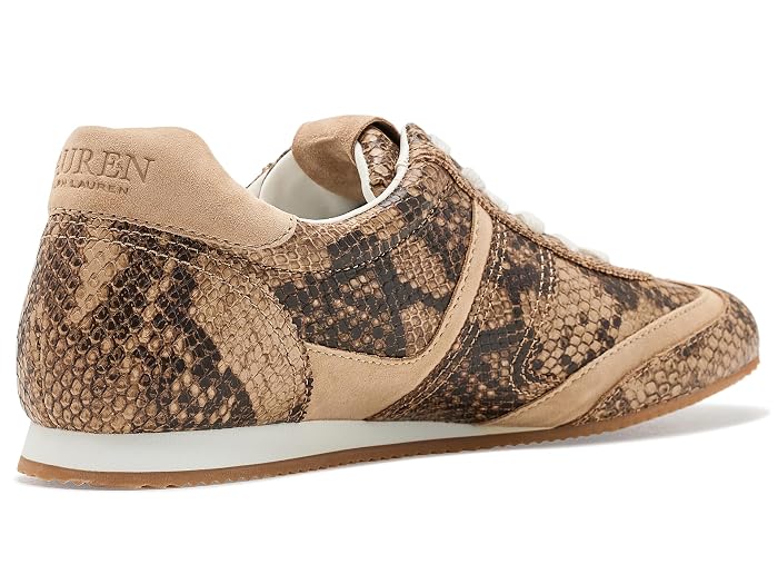 Lauren Ralph Lauren Dani Python-Embossed Low-profile Sneakers - Image 3