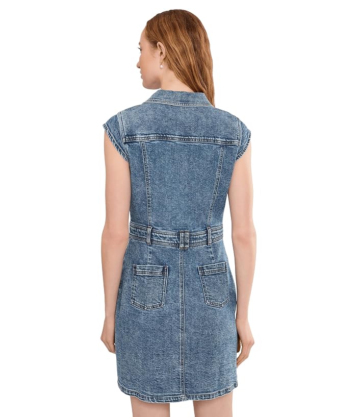 KUT from the Kloth Ruth- Denim Front Dress With Flared Sleeve - Image 4