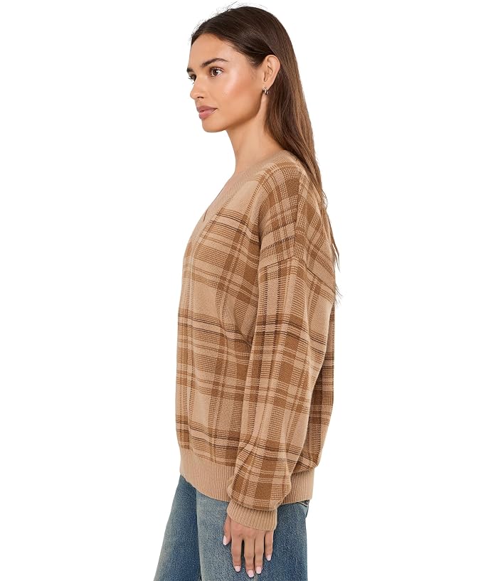 Lauren Ralph Lauren Plaid V-Neck Sweater - Image 3