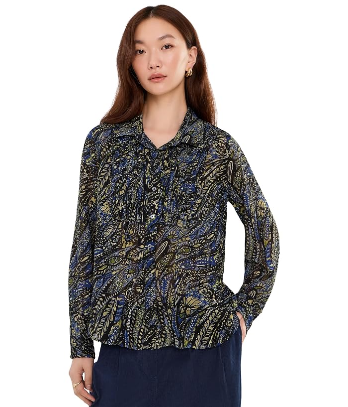 NIC+ZOE Portobello Paisley Chiffon Shirt