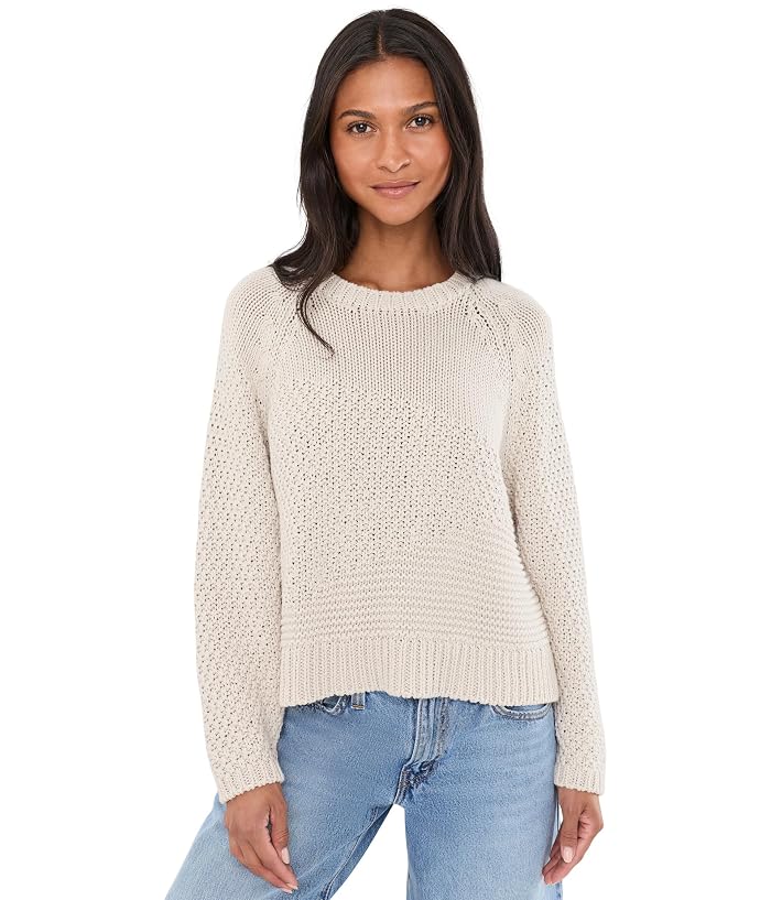 Eileen Fisher Petite Peruvian Organic Cotton Cord Crew Neck Sweater