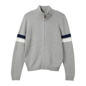 Janie and Jack Full Zip Sweater (Toddler/Little Kid/Big Kid)
