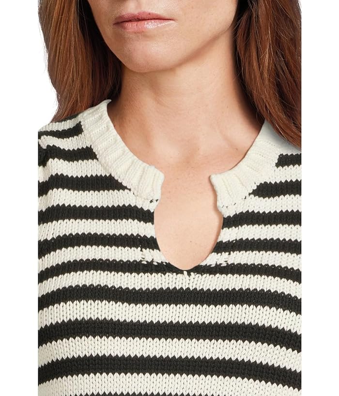 Michael Stars Rosanna Striped Puff Sleeve Sweater - Image 4