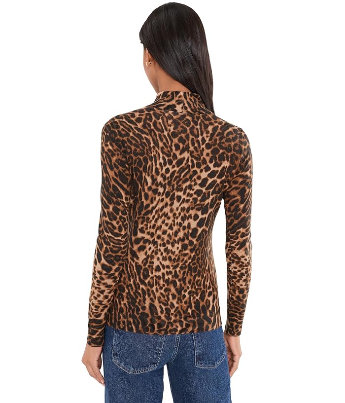Lauren Ralph Lauren Ocelot-Print Mock Neck Sweater - Image 4