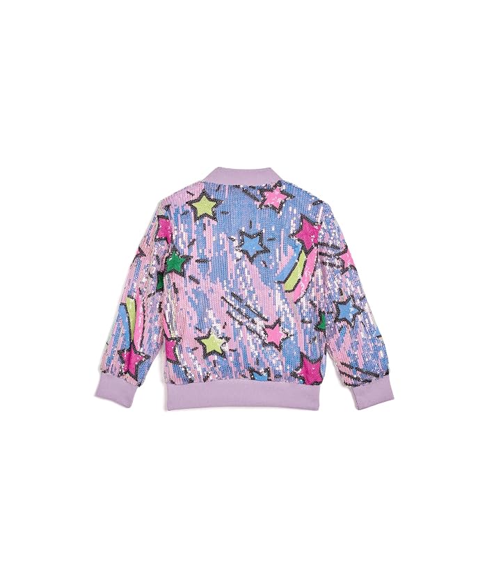 Lola and The Boys Lavender Shooting Star Sequin Bomber (Little Kid/Big Kig) - Image 2