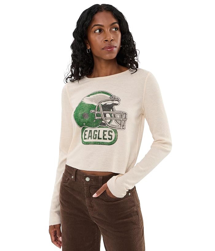 Junk Food Clothing NFL Philadelphia Eagles Helmet Crop Thermal