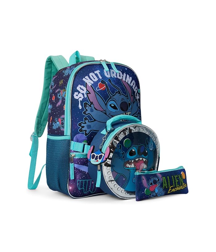 BIOWORLD Kids Lilo & Stitch 5 Piece Backpack Set (Little Kid/Big Kid)