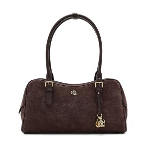 Lauren Ralph Lauren Suede Large Marcy Zip Satchel