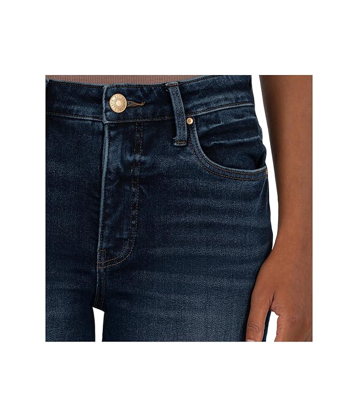 KUT from the Kloth Fay High Rise Fab Ab Straight Leg-Roll Up Raw Hem - Image 4