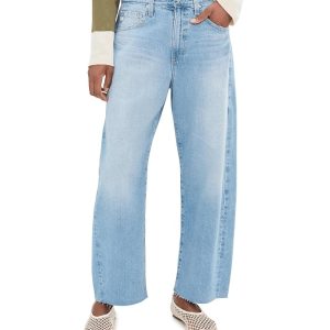 AG Jeans Hattie High-Rise Crop Barrel in Gesture