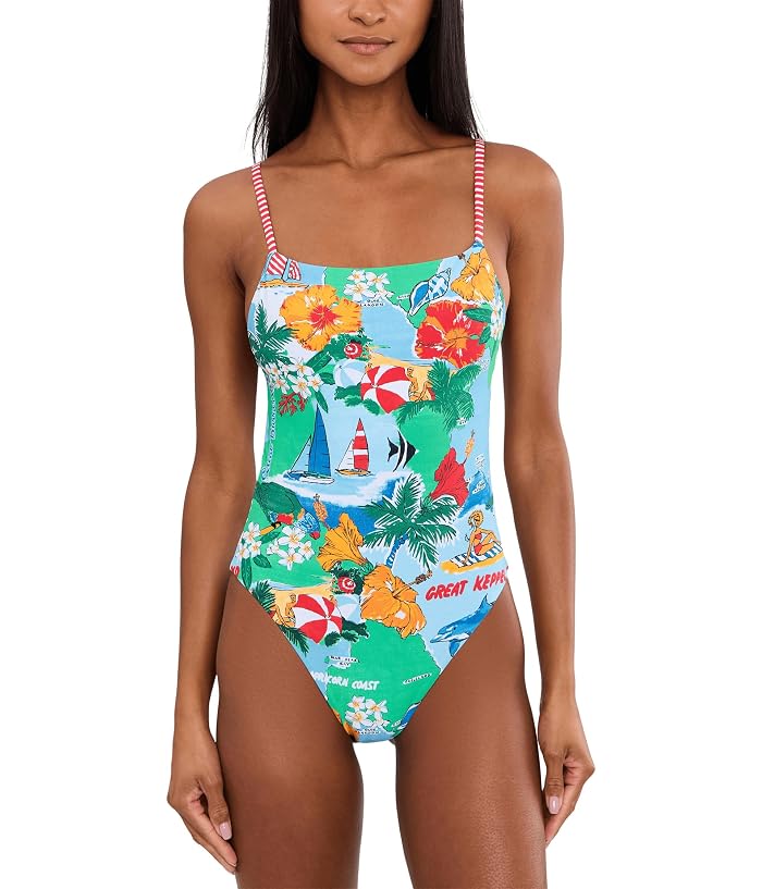 Seafolly Viva Vacation Square Neck One-Piece