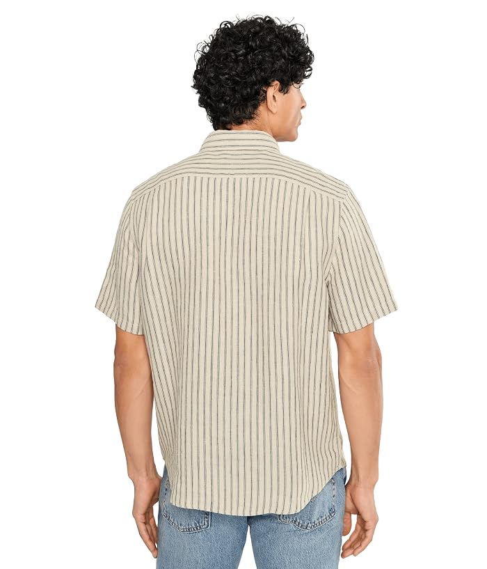 Vince Ballston Stripe Short Sleeve Hemp Shirt - Image 4