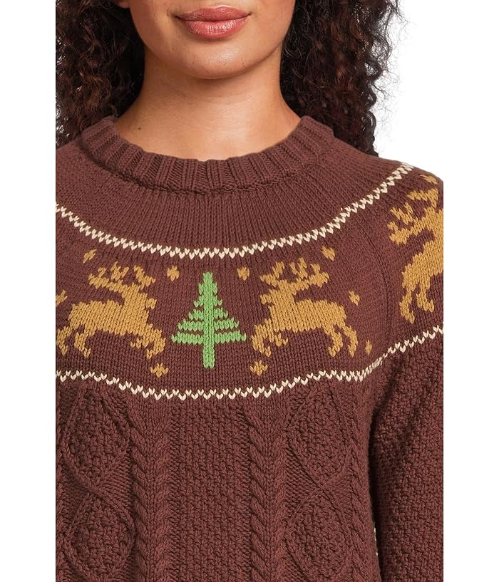 L.L.Bean Signature Cotton Fisherman Crewneck Novelty Sweater - Image 4