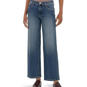 KUT from the Kloth Charlotte High-Rise-Fab Ab Wide Leg
