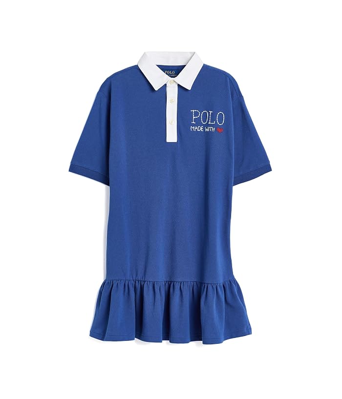 Polo Ralph Lauren Kids Logo Cotton Mesh Rugby Dress (Big Kid)