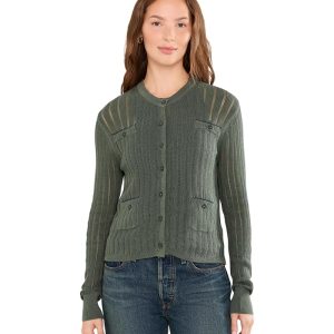 NIC+ZOE Pointelle Pocket Cardigan