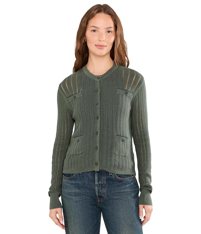 NIC+ZOE Pointelle Pocket Cardigan