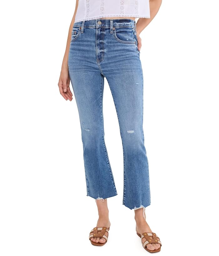DAZE Shy Girl High-rise Crop Flare In Wide Awake Vintage
