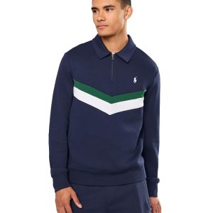 Polo Ralph Lauren Double Knit Quarter Zip Sweatshirt