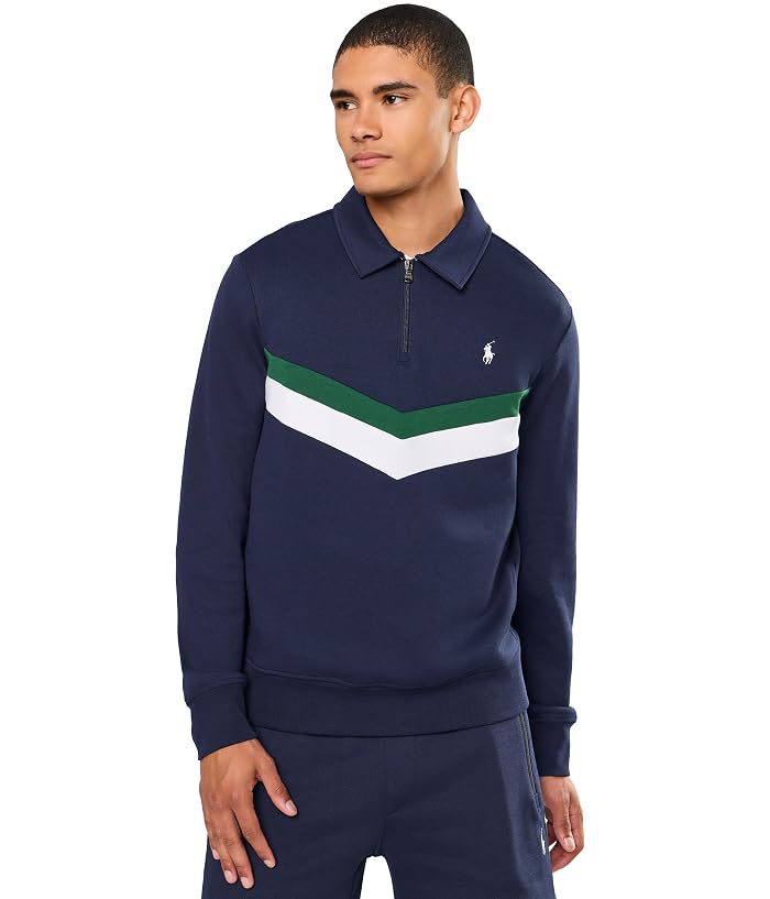 Polo Ralph Lauren Double Knit Quarter Zip Sweatshirt