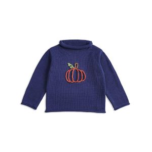 Mud Pie Pumpkin Rollneck Sweater (Infant/Toddler)