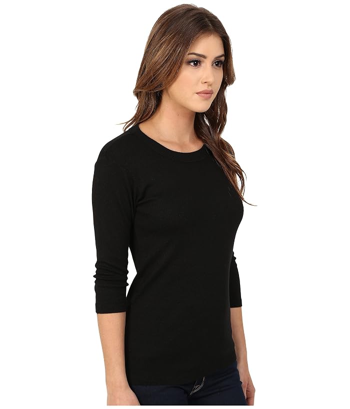Michael Stars Shine Dora 3/4 Sleeve Crew Neck Shirt - Image 4