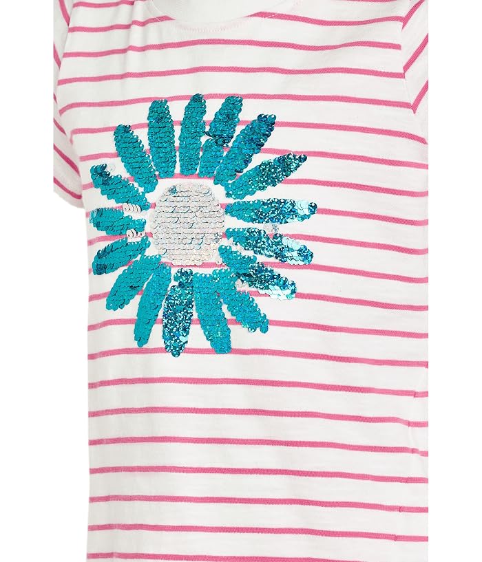 Hatley Kids Radiant Flower Striped Tie Front Tee (Toddler/Little Kid/Big Kid) - Image 3