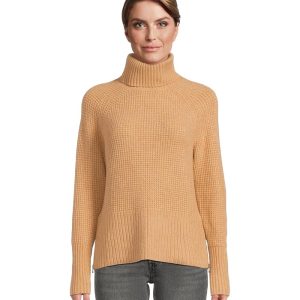 L.L.Bean SuperSoft Waffle Turtleneck Sweater