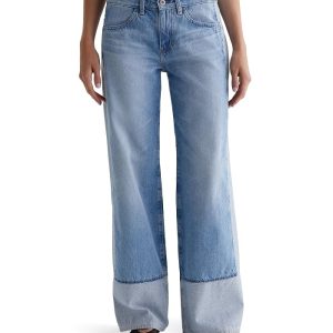 AG Jeans Adria Low Rise Baggy Wide Leg in Mondrian