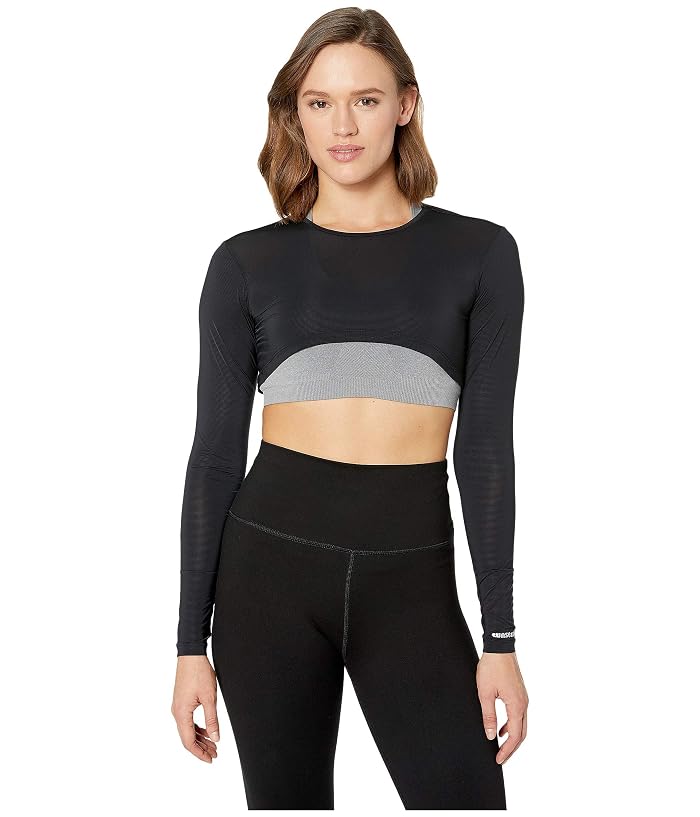 Jamie Sadock Sunsense® 35 SPF Lightweight Long Sleeve Crew Neck Crop Layering Top
