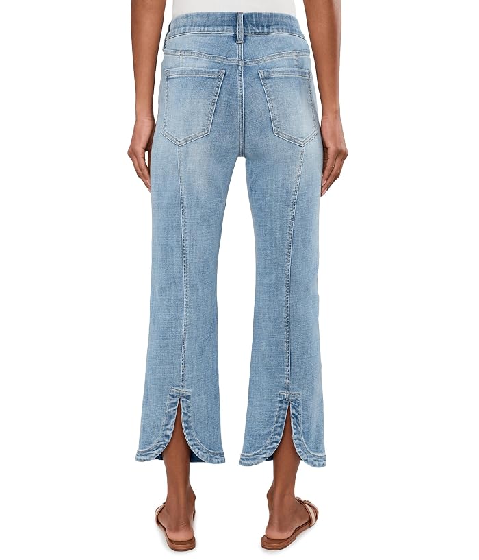 Liverpool Los Angeles Gia Glider Pull-On Mid-Rise Crop Flare Jeans with Tulip Back Slit 25.5in Inseam - Image 4